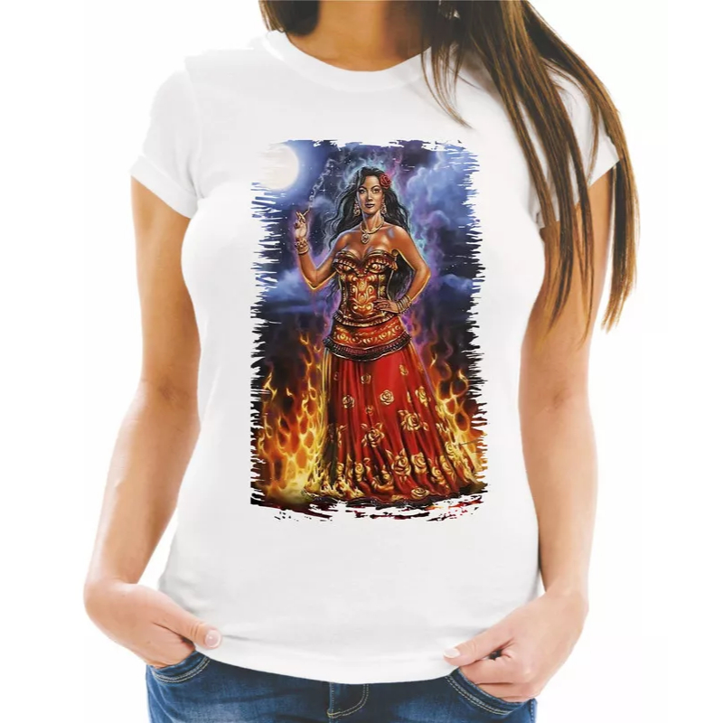 Camiseta Baby Look Religião Pomba Gira Maria Padilha 78