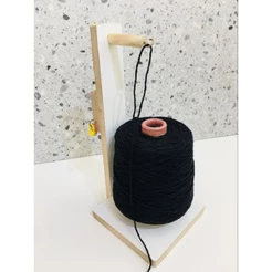 Suporte Barbante Crochê e Macramé MDf pequeno, Durabilidade, Porta agulha de Crochê
