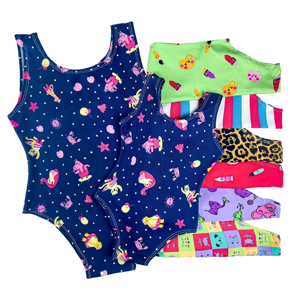 Bory mãe e filha body suplex feminino infantil menina estampado