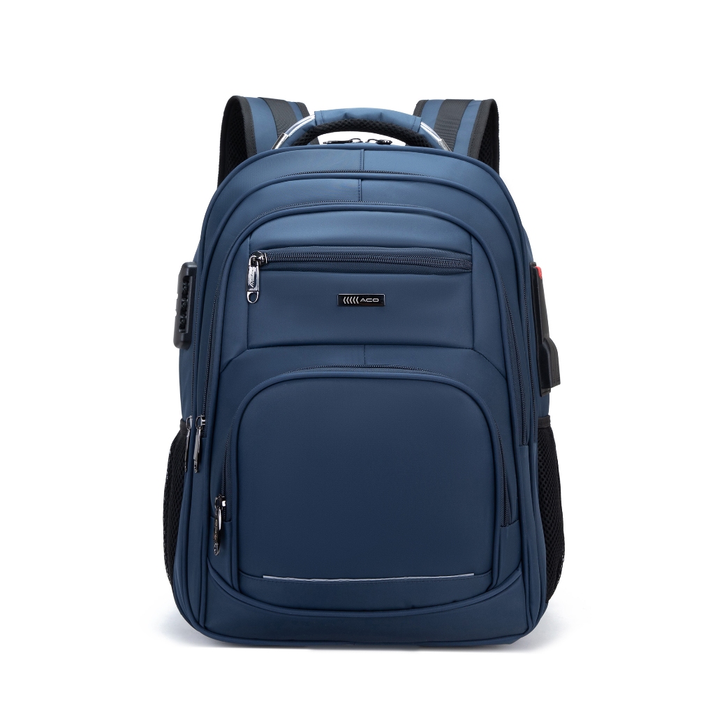 ACO-MOCHILA UNISSEX MATERIAL REFORÇADO, PORTA NOTEBOOK, SEMI IMPERMEÁVEL, ANTI FURTO, CADEADO