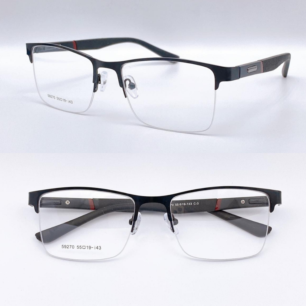 Armação De Óculos Masculino Quadrado Titânio com metal bem leve em Oferta na Shopee