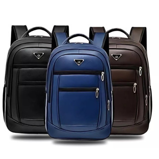 Mochila Masculina Couro Resistente Impermeável Reforçada