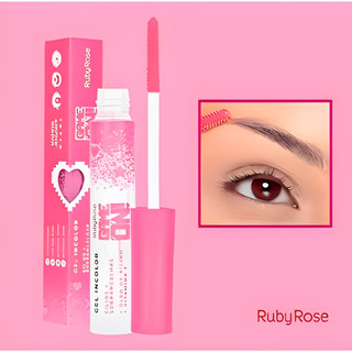 Gel Incolor para Sobrancelhas e Cílios Ruby Rose Game On –  Óleo de Rícino e Vitamina E