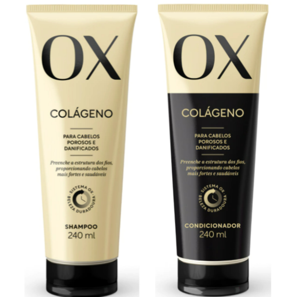 Kit Ox Colágeno - Shampoo, Condicionador 240ml