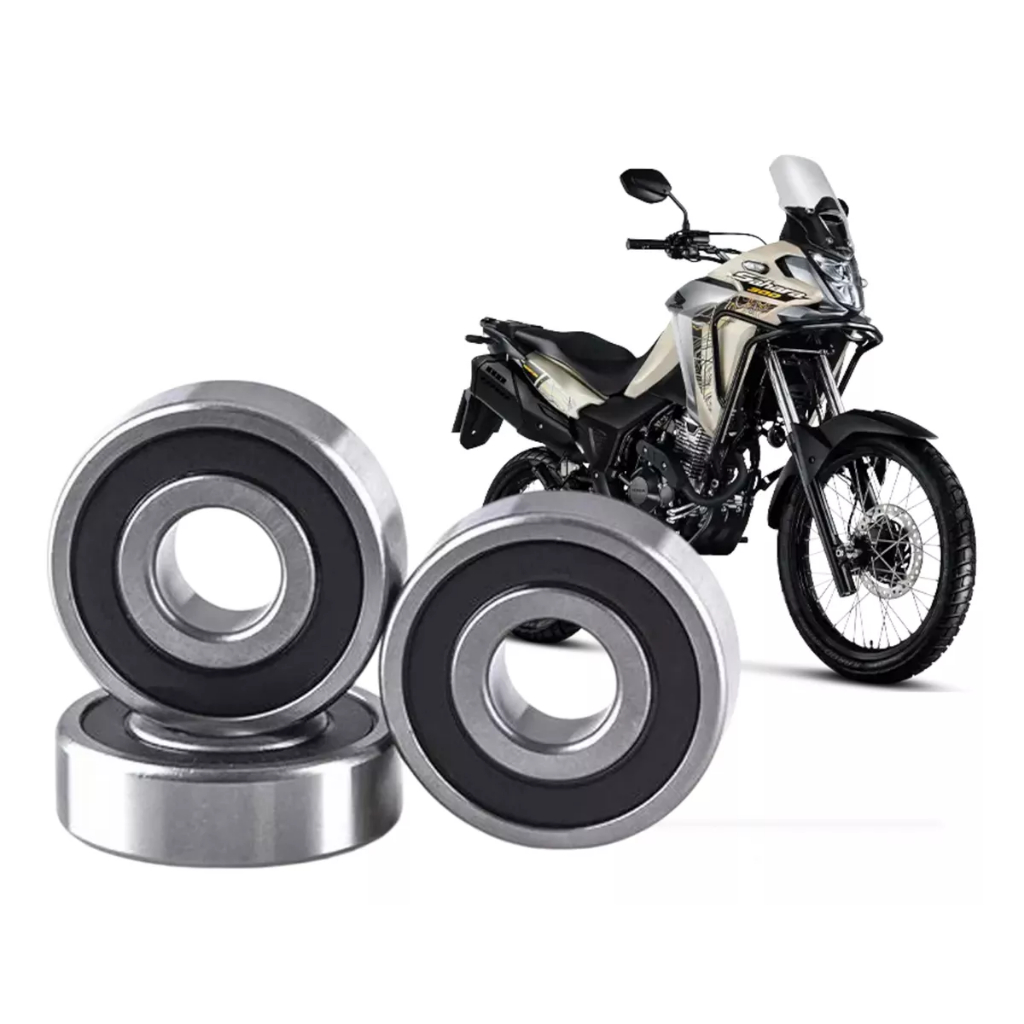 Kit Rolamentos Roda Traseira Honda Sahara300 Xre300 Sahara