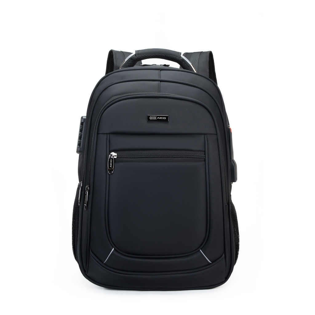 ACO-MOCHILA UNISSEX, REFORÇADA DIA A DIA, SEMI IMPERMEÁVEL, PORTA NOTEBOOK, ANTI FURTO, CADEADO, USB