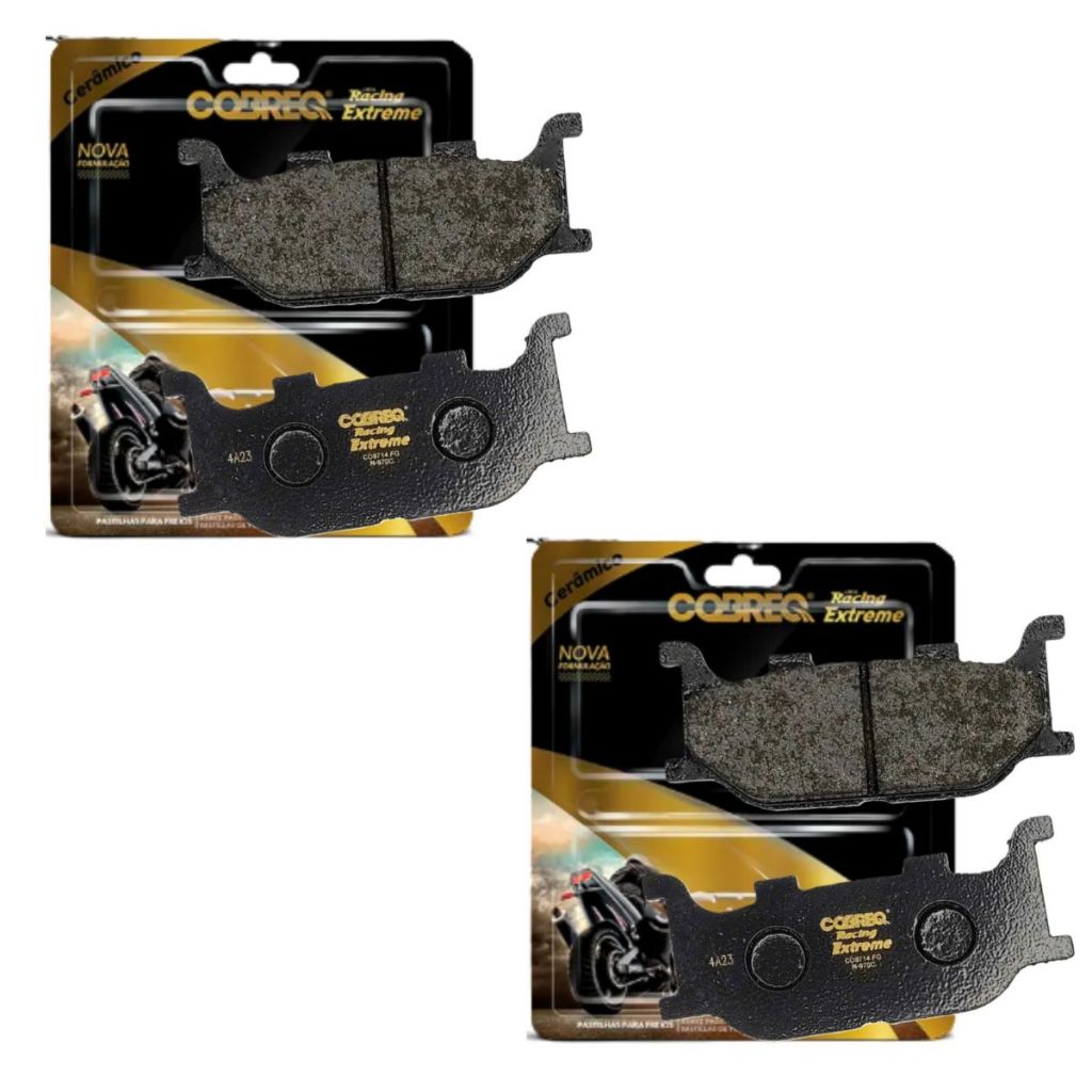 Kit Pastilhas de Freio Dianteiras Xj6 Cobreq Racing Extreme (Cerâmica)