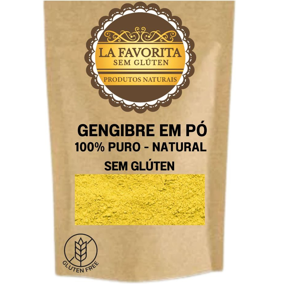 Gengibre em Pó 100% Puro Natural 500g - 250 g - 100g - Sem Glúten em Oferta na Shopee