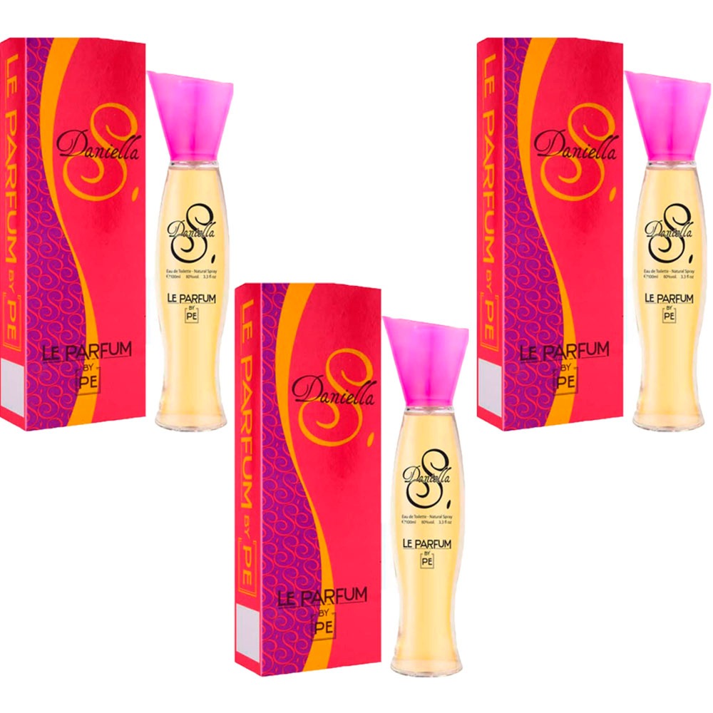 Kit com 3 Perfumes Daniela Sabrini Le Parfum 100ml Paris Elysees