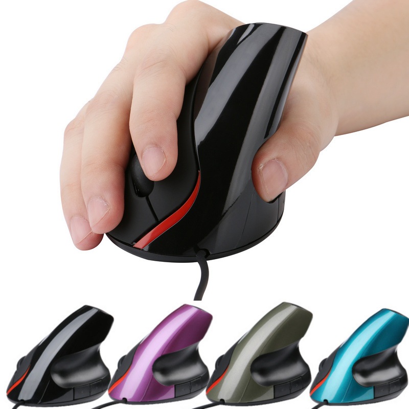 Mouse Vertical Ergonômico 6 Botões Óptico Com Fio JSY-2DY