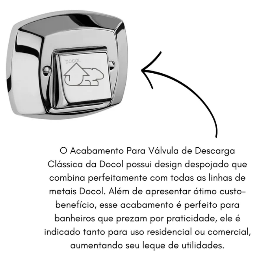 Acabamento para Valvula de Descarga Classica Docol — imagem 2 de 2