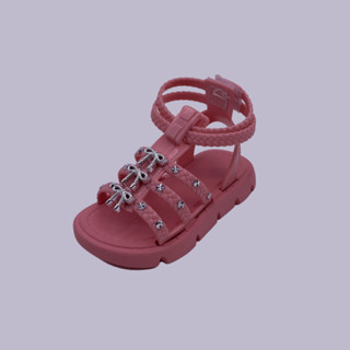 Sandália Delcol Baby menina Laços e Brilhos Fechamento Fácil e conforto em Oferta na Shopee