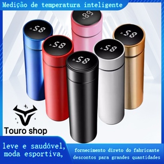 Garrafa Térmica Inox 500ml com Termômetro LED - Estilo Moderno e Isolamento Superior em Oferta na Shopee