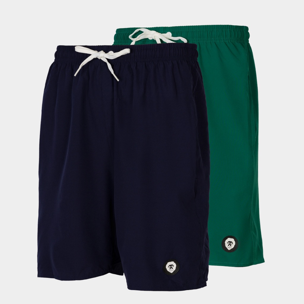 Kit 2 Bermuda Tactel Com Elastano Shorts Masculino Com Bolsos Treino Básico Mauricinho Liso Praia
