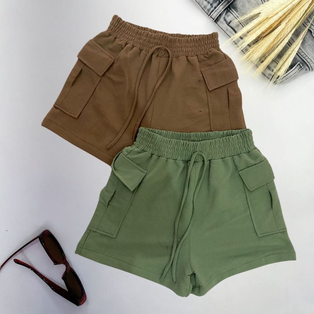 Kit 2 Peças Short Feminino Moletom Moletinho Shortinho Soltinho Confortável Algodão