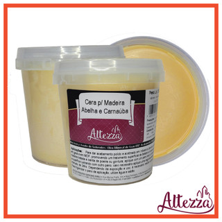 Cera de Abelha e Carnaúba para Madeira / Marcenaria / Artesanato Pronta para Uso Atóxica 350 Grs