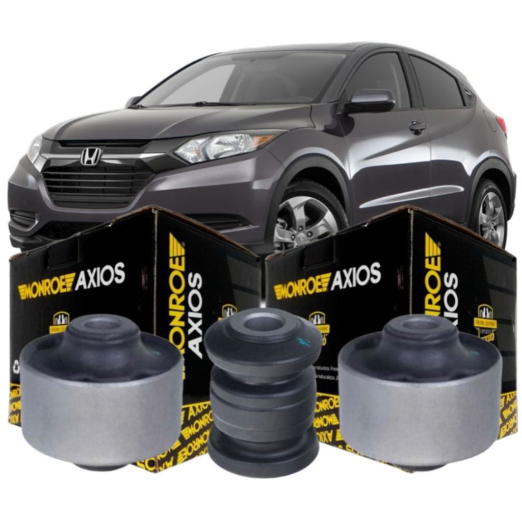 Kit 3 Bucha Bandeja Dianteira Honda Hrv 2016 A 2021 Axios