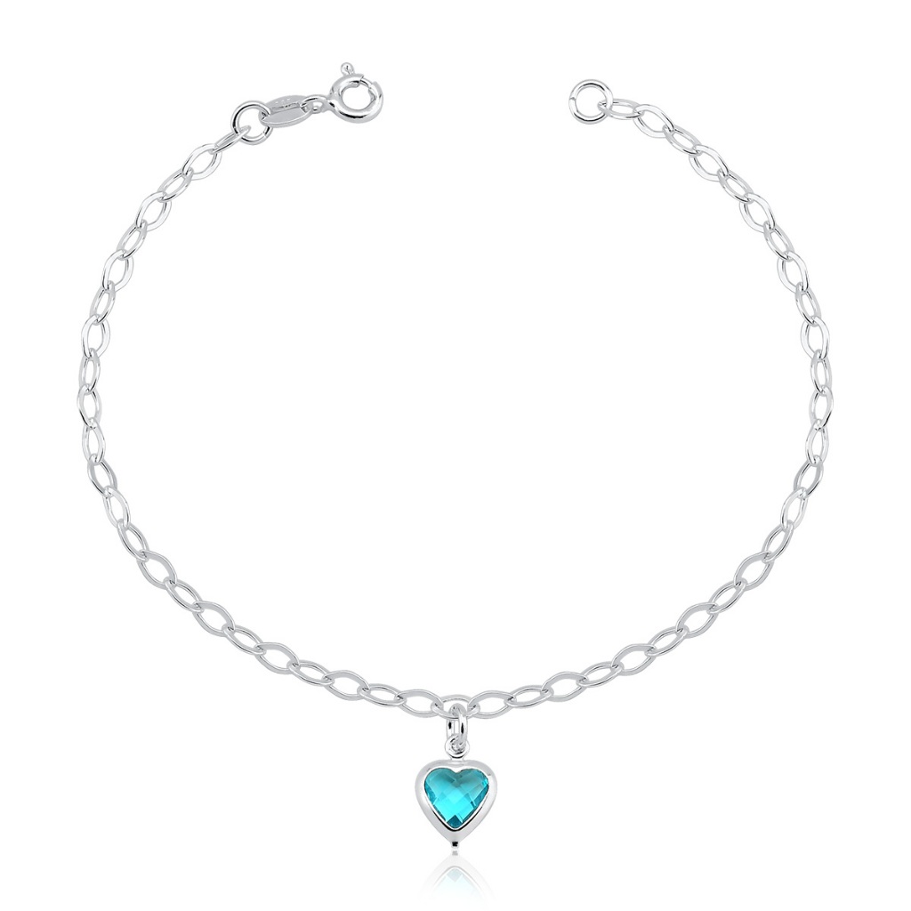 Pulseira Feminina de Prata 925 Coração Pendente em Oferta na Shopee