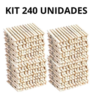 360 prendedores de madeira tamanho tradicional ENVIO IMEDIATAMENTE em Oferta na Shopee