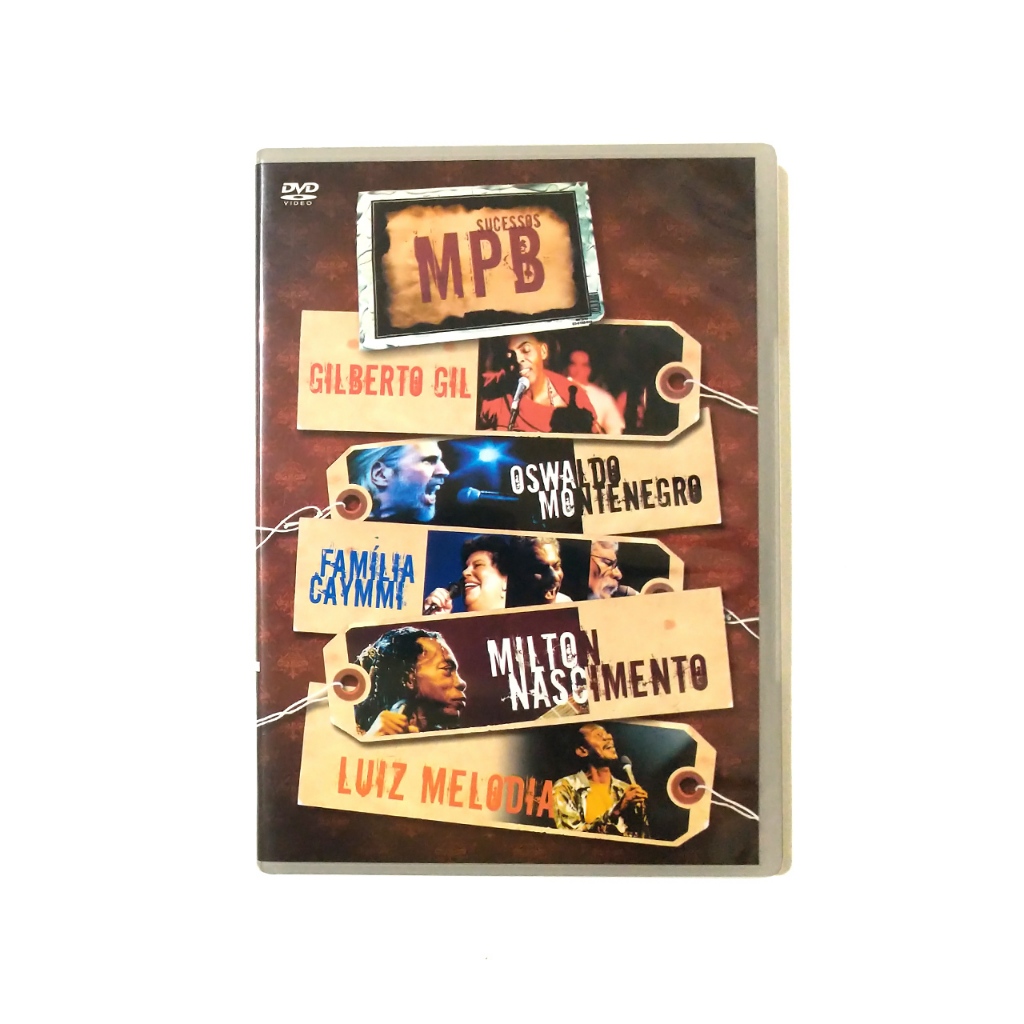 DVD Sucessos MPB - Milton Nascimento, Gilberto Gil, Nana,Dori e Danilo, Luiz Melodia, Oswaldo Montenegro
