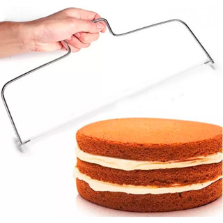 Cortador Fatiador Nivelador De Bolo Inox Ajustável 2 Linhas