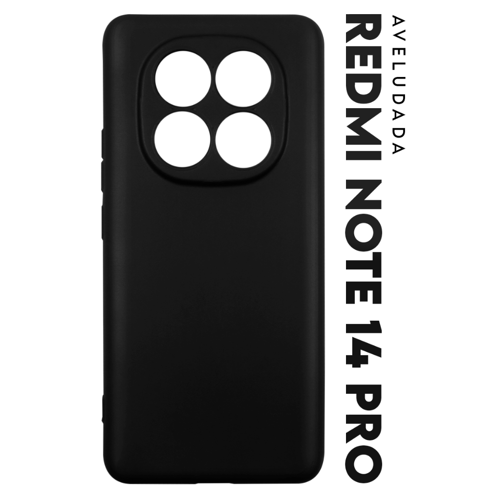 Capa Capinha Case Premium Silicone Aveludada Veludo Cover Xiaomi Redmi Note 14 Pro tela 6.67 pol.