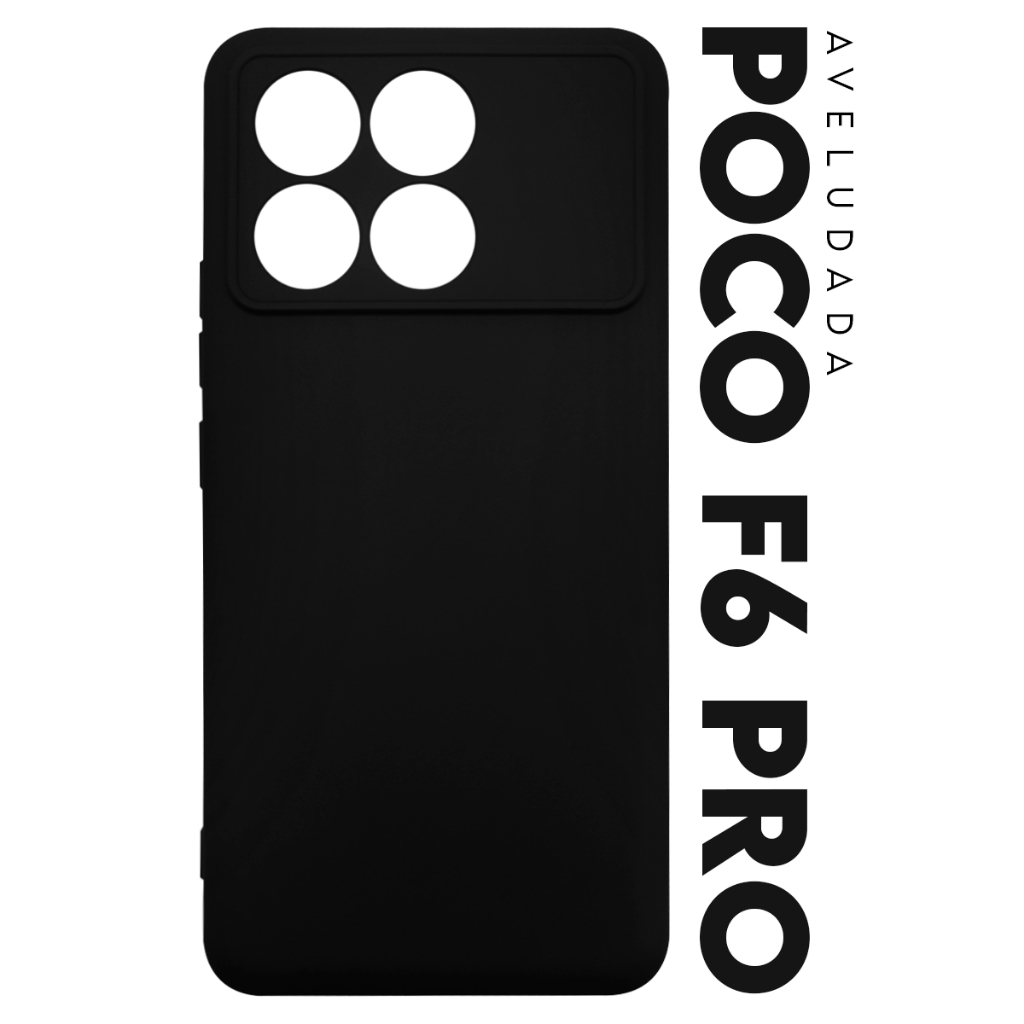 Capa Capinha Case Premium Silicone Aveludada Veludo Cover Xiaomi Poco F6 Pro tela 6.67 pol.