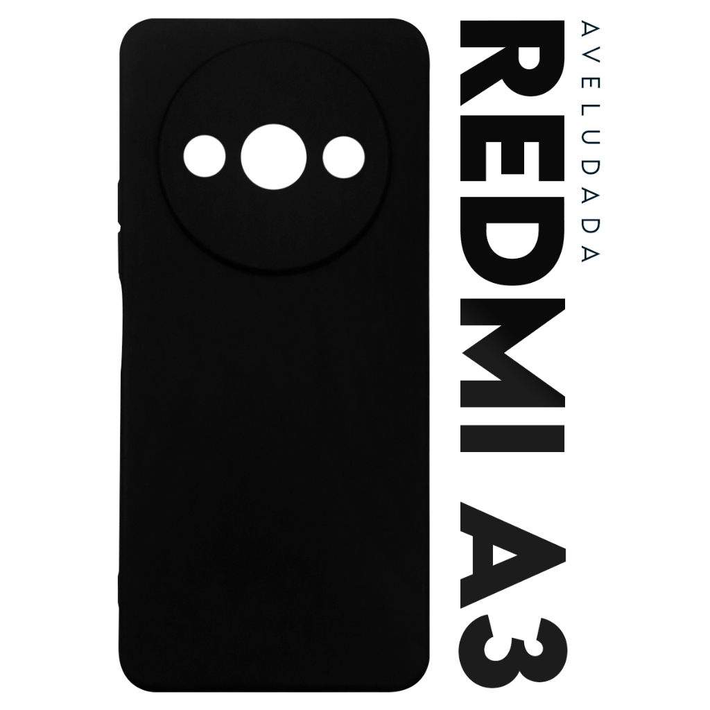 Capa Capinha Case Premium Silicone Aveludada Veludo Cover Xiaomi Redmi A3 A3x tela 6.7