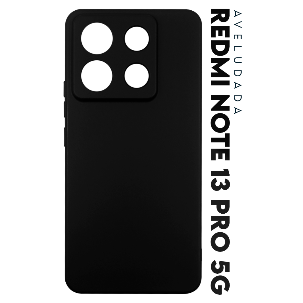 Capa Capinha Case Premium Silicone Aveludada Veludo Cover Xiaomi Redmi Note 13 Pro 5G tela 6.67 pol.