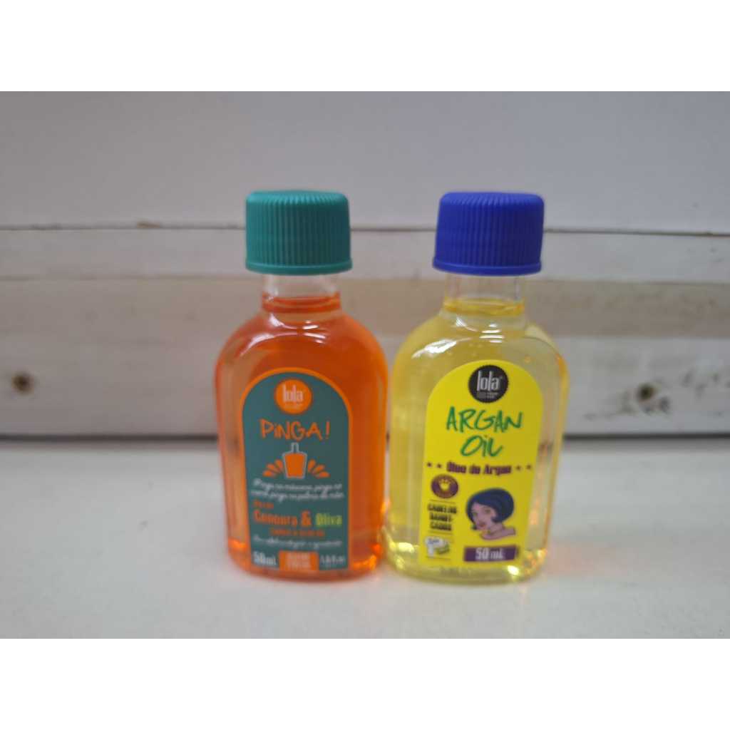 Kit 2 óleos Pinga Cenoura e Oliva e Argan Oil 50ml