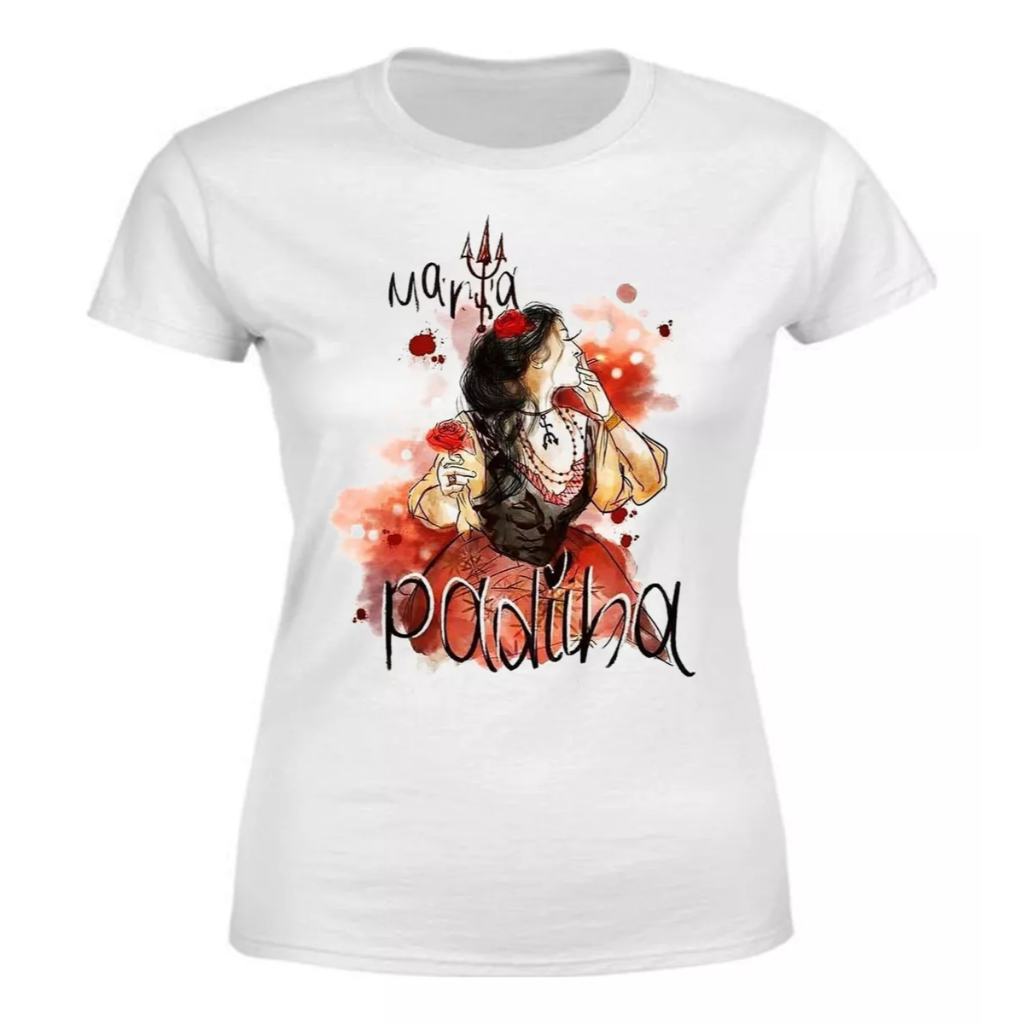 Camiseta Baby Look Religião Pomba Gira Maria Padilha 60