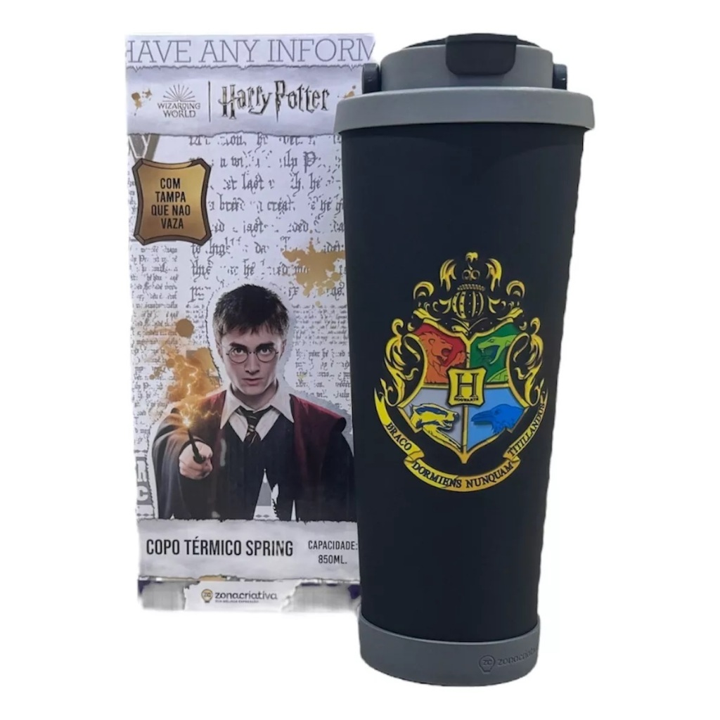 COPO TÉRMICO SPRING HOGWARTS HARRY POTTER 850ML