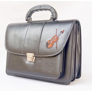 Pasta Bolsa CCB Executiva Tripla Liso Preta AP Bordado R1973 em Oferta na Shopee