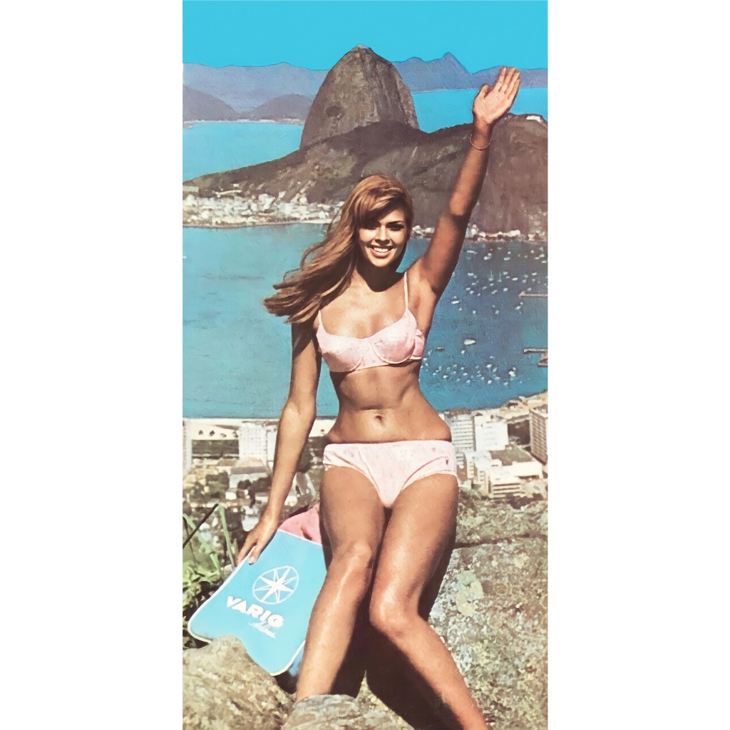 Pôster Retrô   -   Varig Rio De Janeiro - Decora  -    67 Cm