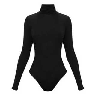 BODY FEMININO GOLA ALTA MANGA LONGA  4 ESTAÇOES SEGUNDA PÉLE em Oferta na Shopee