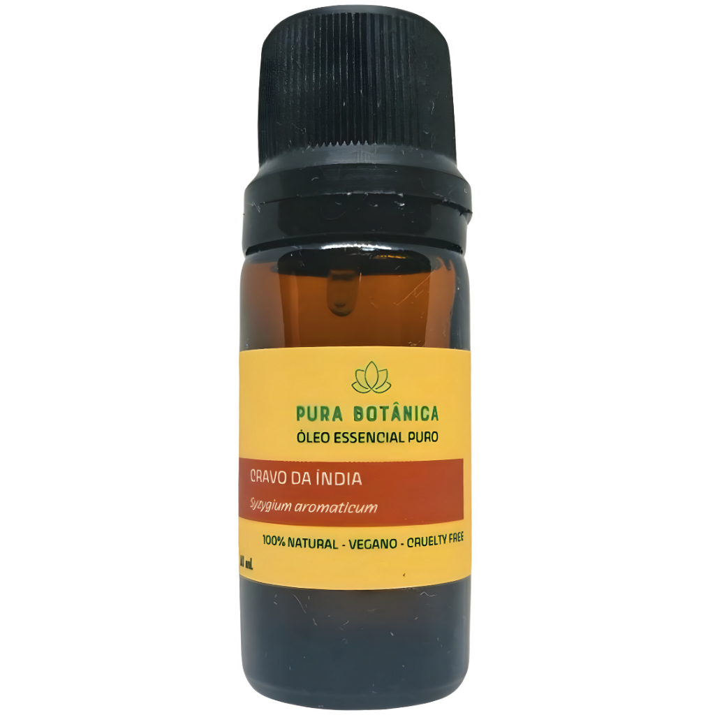 Óleo Essencial Cravo-da-Índia 10ml 100% Puro Pura Botânica – Aromaterapia, Aroma Intenso e Bem-Estar
