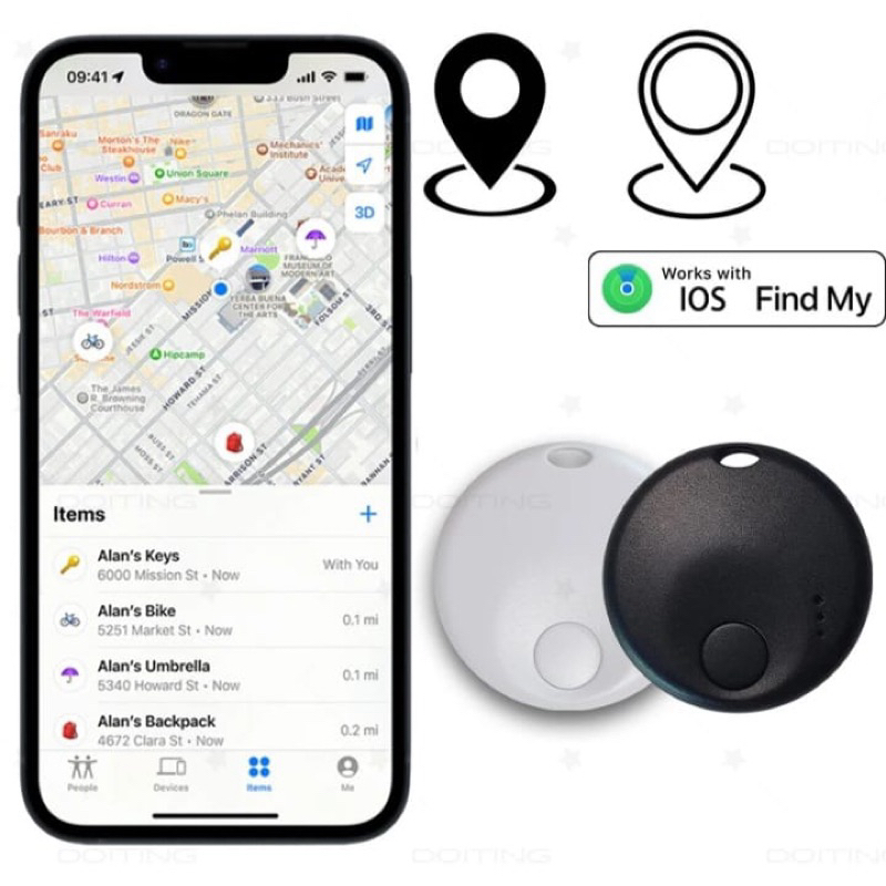 Localizador Smart Tag Rastreador Gps Mala Pet  Gato Cachorro Apple Find My GPS
