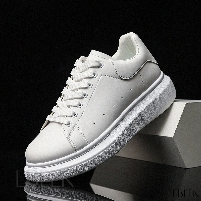 Tenis Masculino Branco Preto Original Casual Sola Alta Aumente 5 cm MCQUEN Envio Imediato em Oferta na Shopee