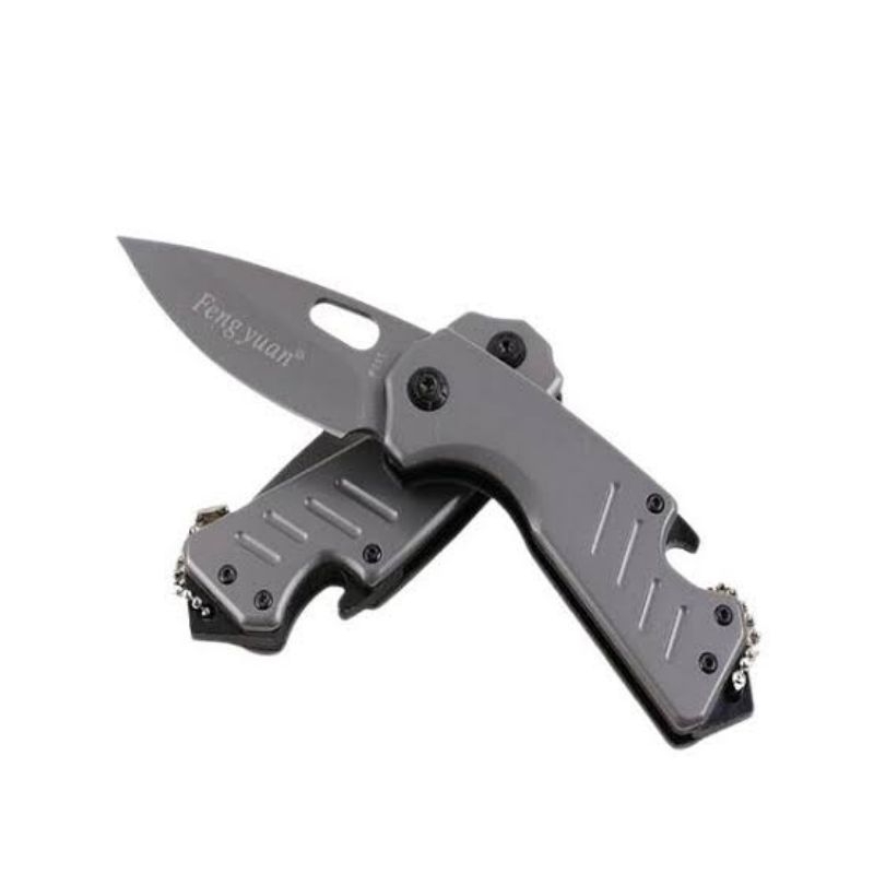 Canivete Grey Titanium com abridor para pesca e Camping