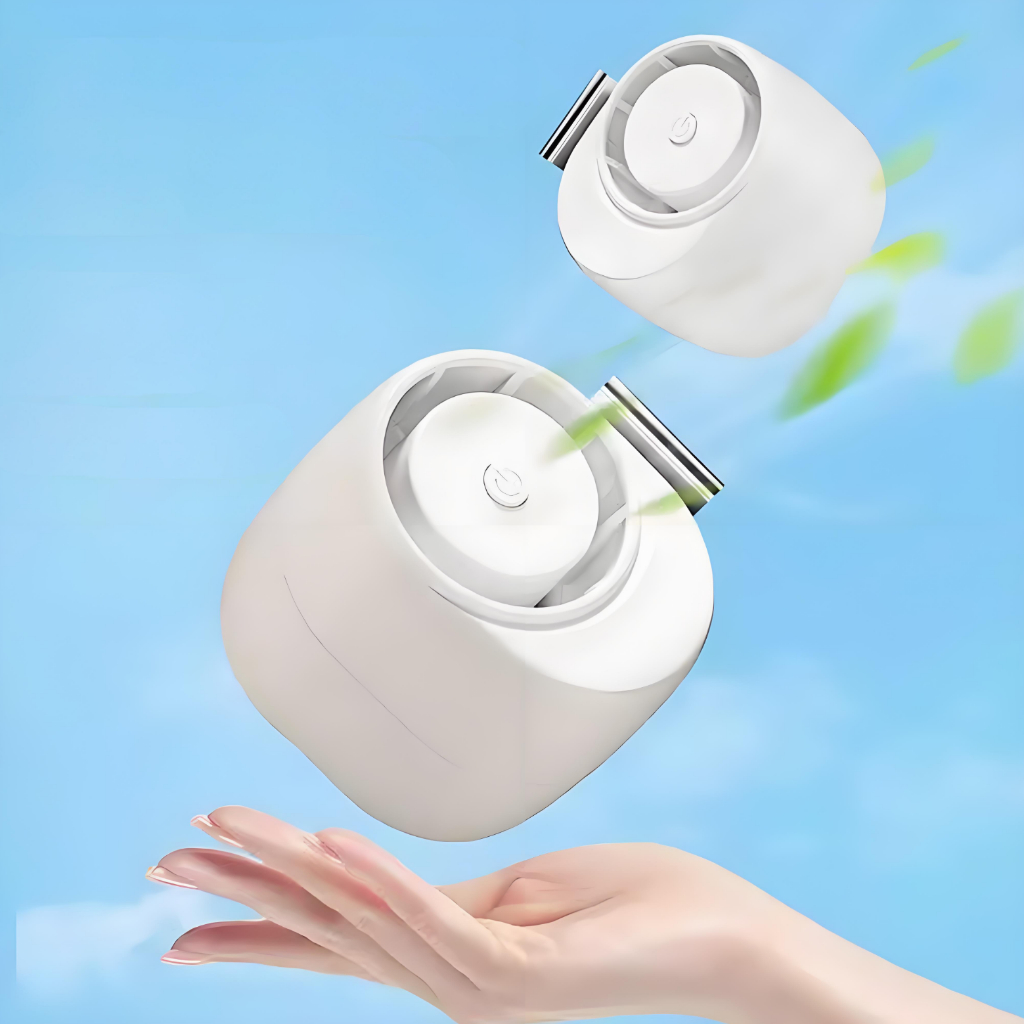 Mini Ventilador de cintura portátil, ventilador de cintura recarregável USB, ventilador de clipe para ao ar livre