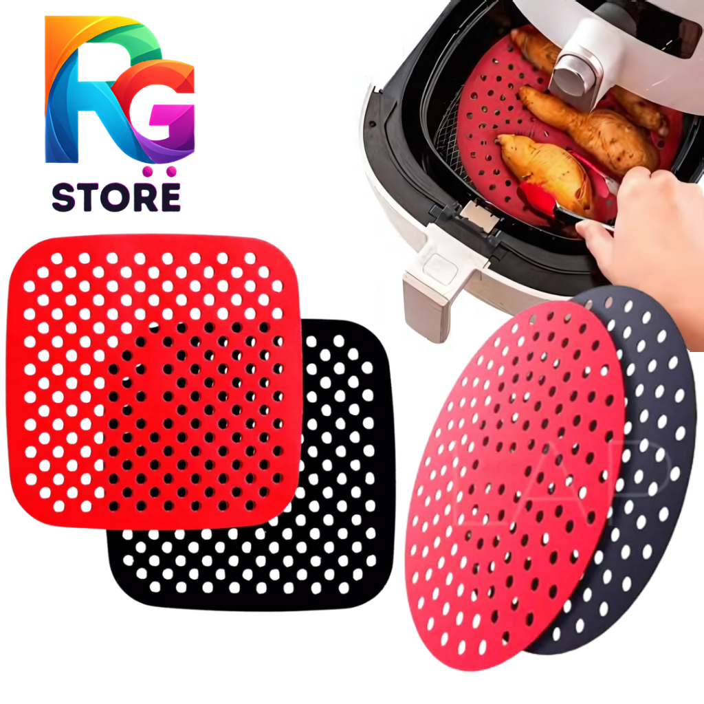 Tapete Forro Silicone Air Fryer 20cm Multiuso Antiaderente