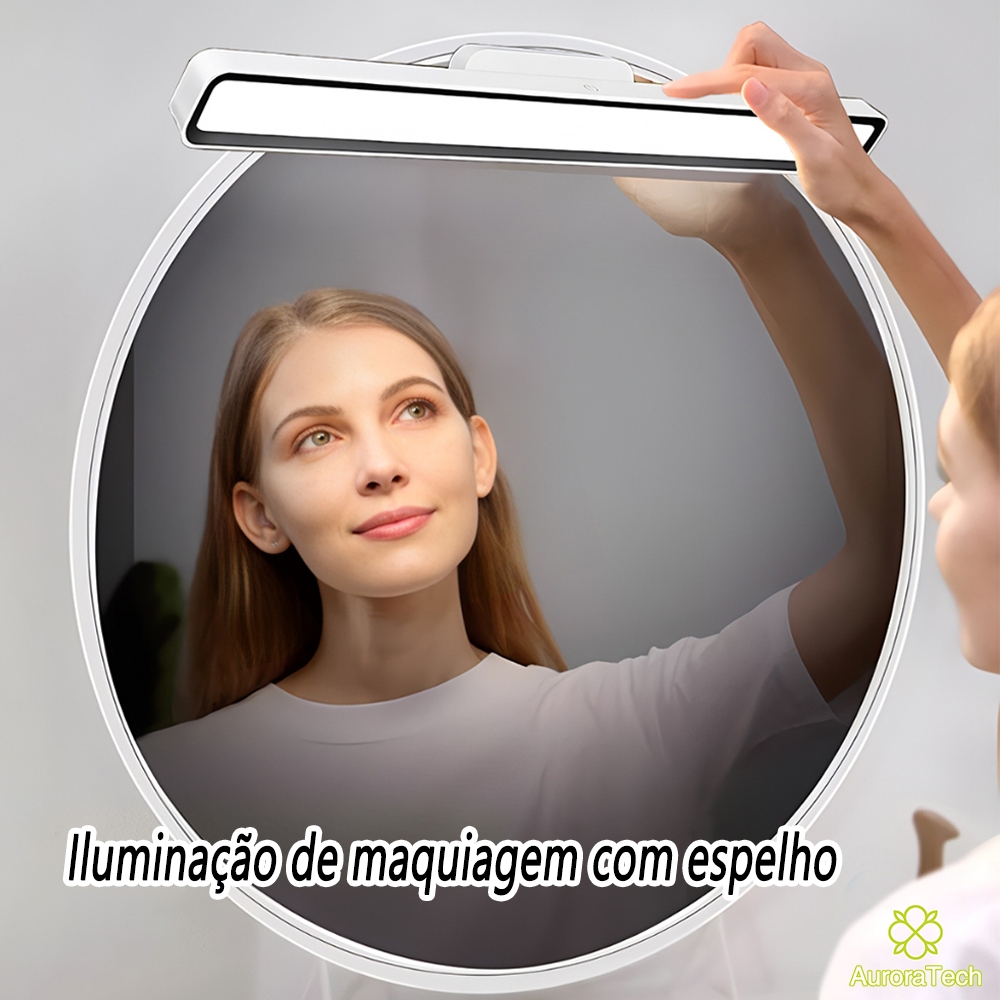 Luminária De Mesa Recarregáve LED Luz De Maquiagem Para Espelho Sem Fio Com Magnético Abajur Touch Penteadeira Lâmpada