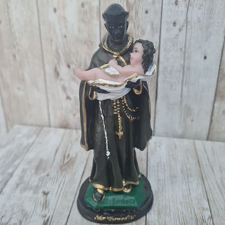 Sao Benedito Resina 15Cm Devocao Religiao Igreja Oracao Altar Protecao em Oferta na Shopee