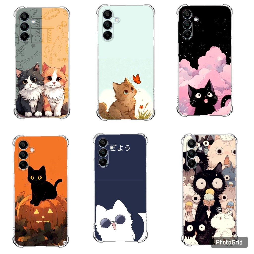 CAPA CAPINHA HEX COMPATIVEL COM SAMSUNG A05 , A05S , A15 , A25 , A35 E A55 TPU DESENHOS GATOS