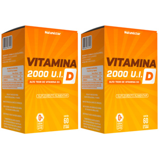 kit 2 Unidades Vitamina D - Total 120 cápsulas em Oferta na Shopee