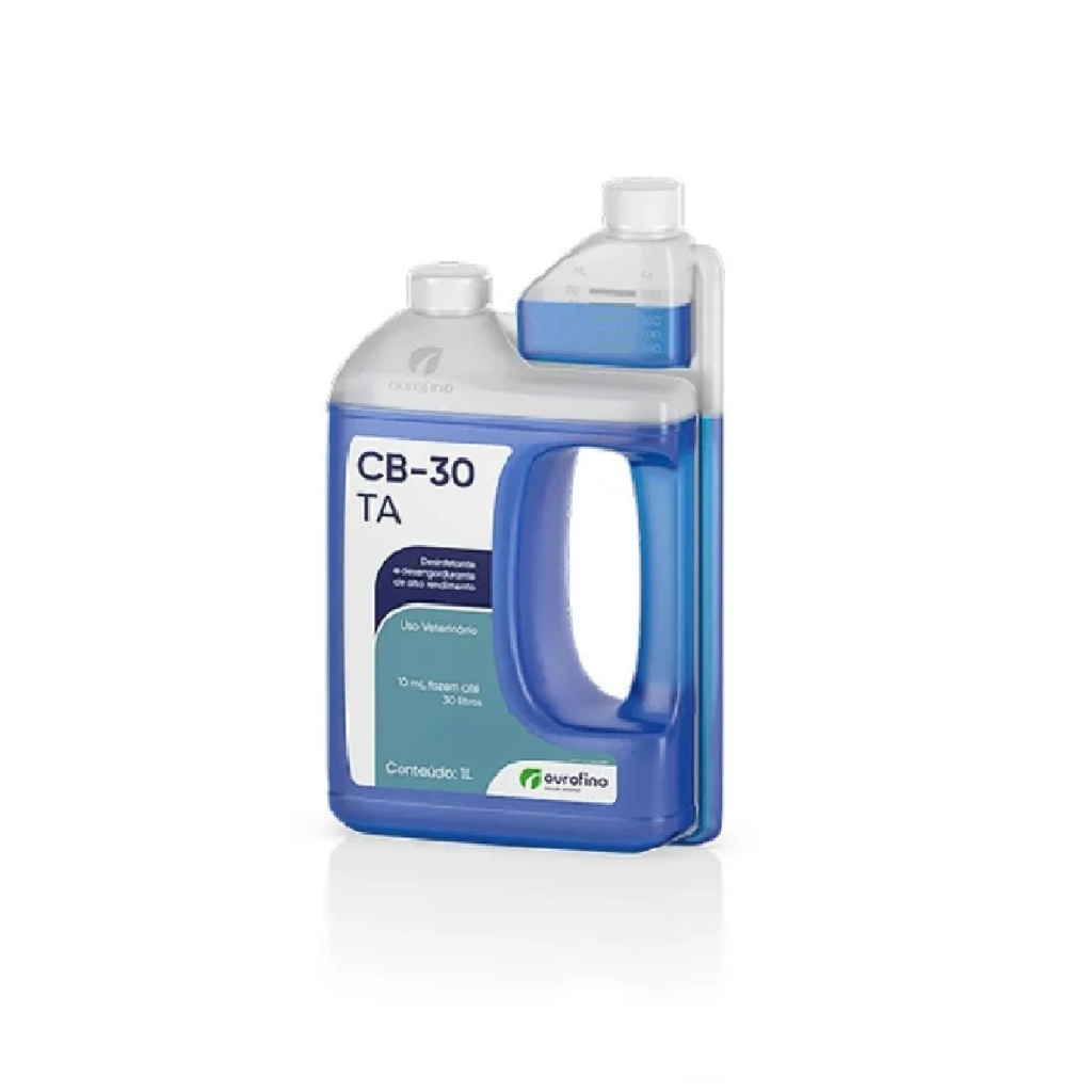 Desinfetante Cb-30 TA Combate Bactérias e Fungos 1 Litro Alto Rendimento