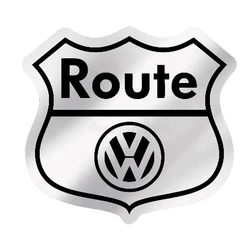 Kit 02 Adesivos Resinados 3D Alto Relevo Emblema Cromado Route Model