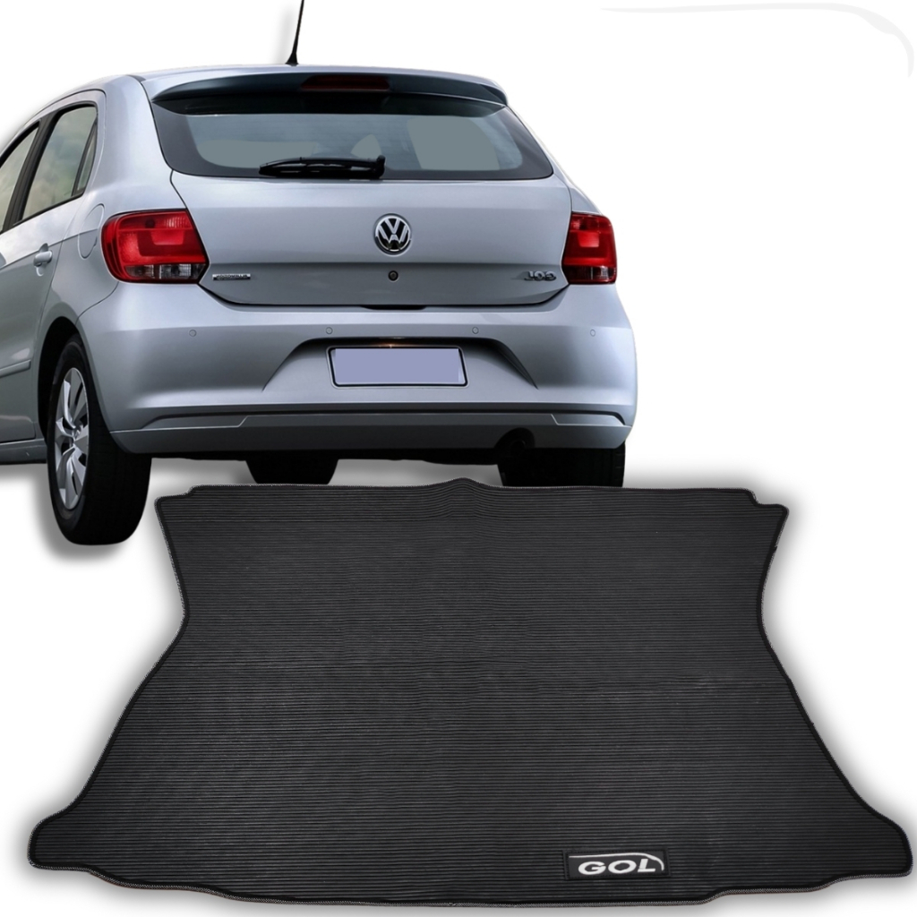 Tapete Porta Malas Gol G6 2015 2014 2013 2012 G6 Automotivo Premium Sob Medida Impermeável Preto