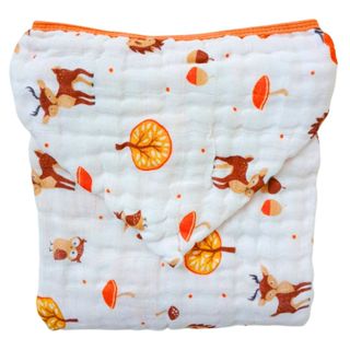 Toalha Banho Infantil Soft Grande com Capuz 100% Algodão de Fralda Criança 3 camadas gross...