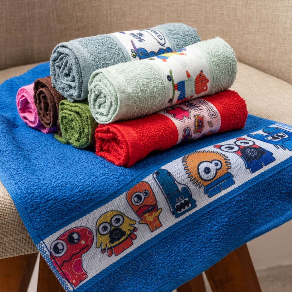 Kit 5 Toalha Lavabo Infantil